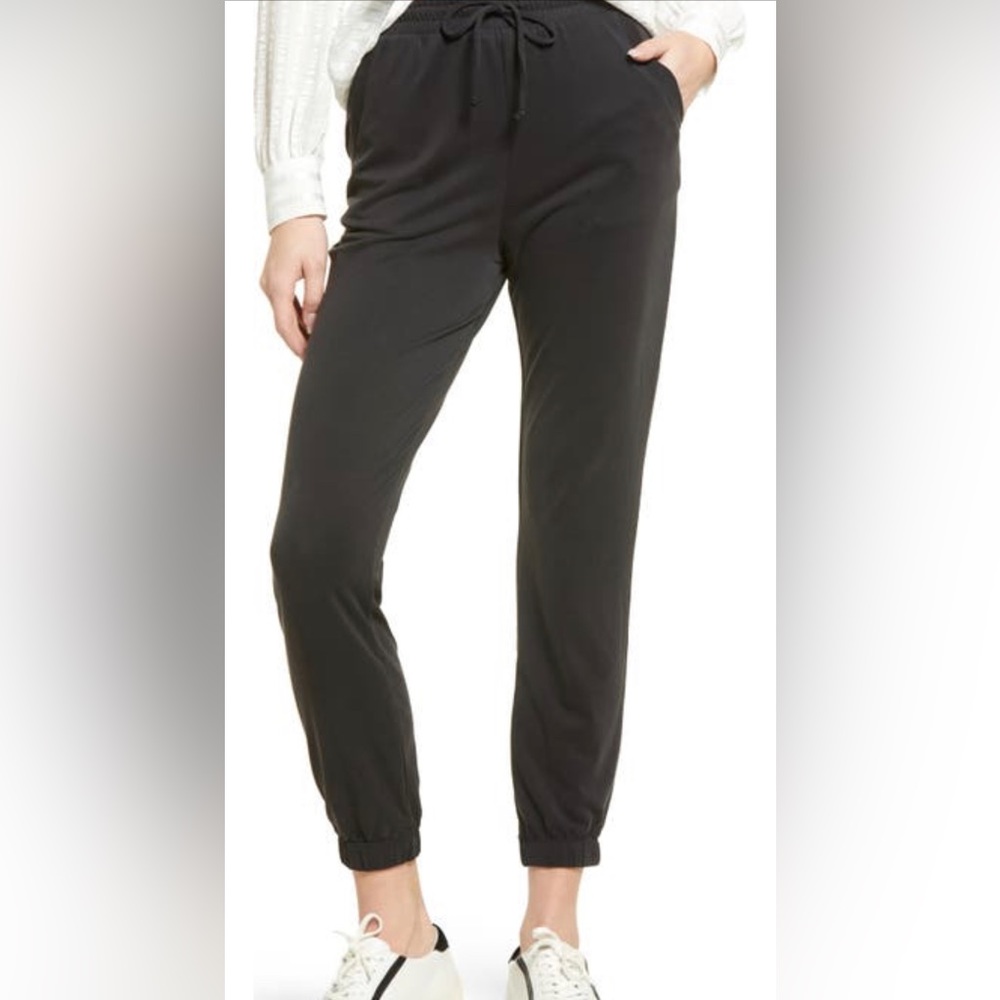 Treasure & Bond High Waist Black Modal Joggers Size S Soft Lounge Pants